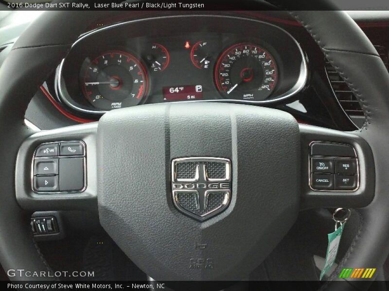 Laser Blue Pearl / Black/Light Tungsten 2016 Dodge Dart SXT Rallye