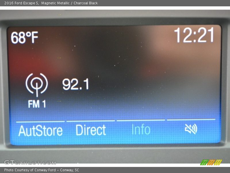 Magnetic Metallic / Charcoal Black 2016 Ford Escape S