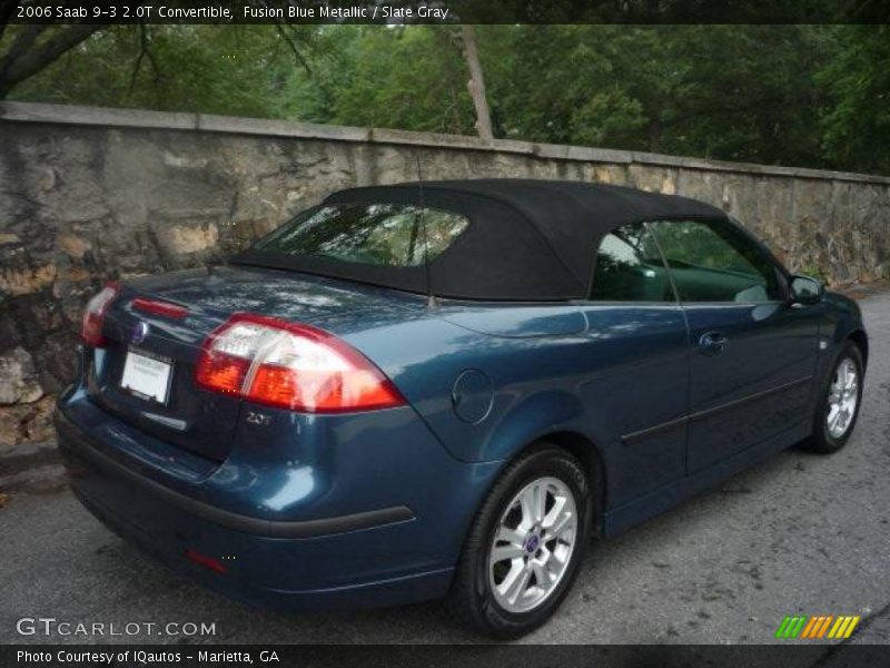 Fusion Blue Metallic / Slate Gray 2006 Saab 9-3 2.0T Convertible