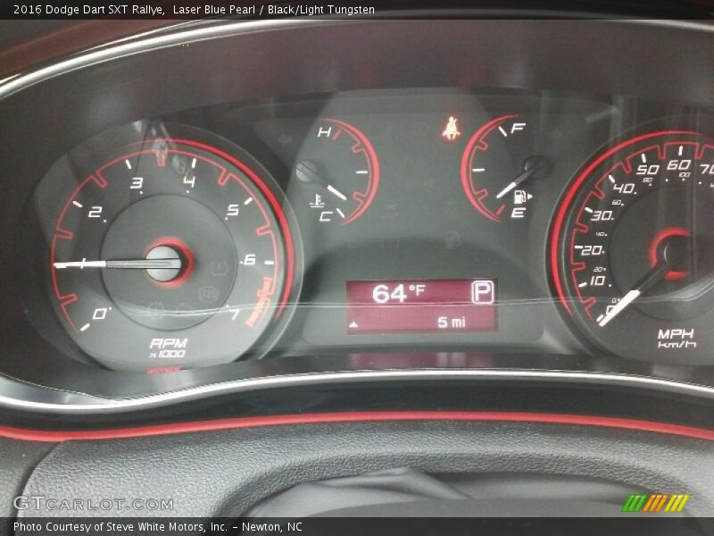 Laser Blue Pearl / Black/Light Tungsten 2016 Dodge Dart SXT Rallye