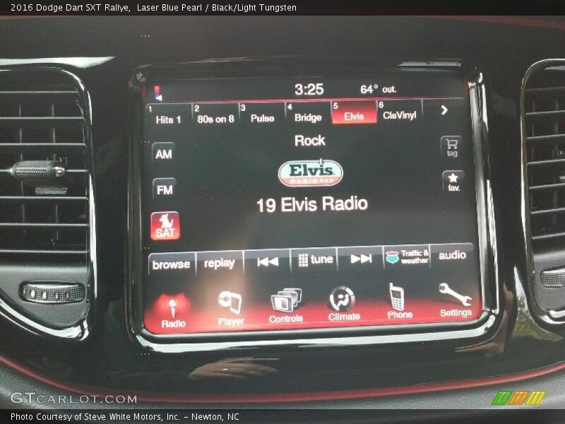 Laser Blue Pearl / Black/Light Tungsten 2016 Dodge Dart SXT Rallye