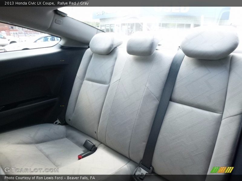 Rallye Red / Gray 2013 Honda Civic LX Coupe