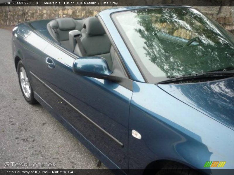 Fusion Blue Metallic / Slate Gray 2006 Saab 9-3 2.0T Convertible