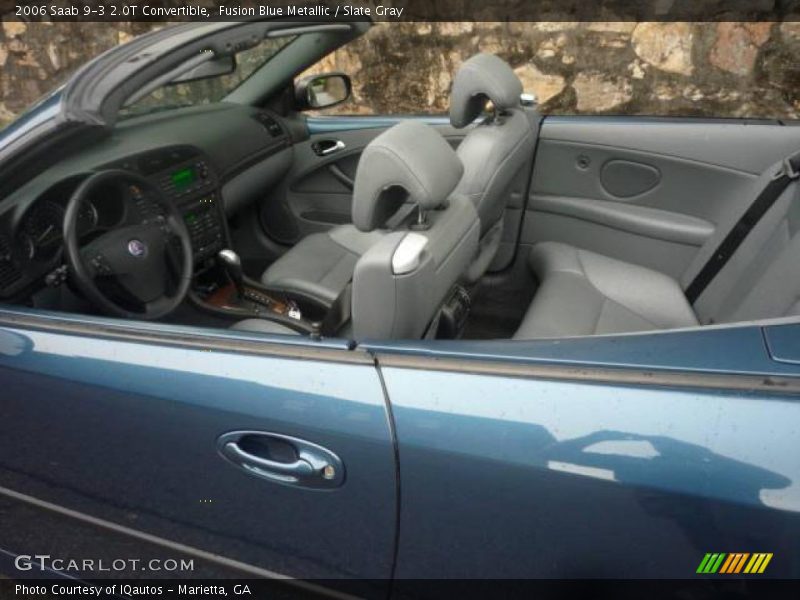 Fusion Blue Metallic / Slate Gray 2006 Saab 9-3 2.0T Convertible