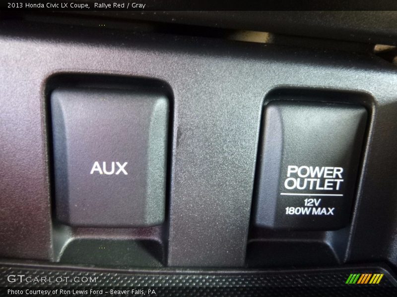 Rallye Red / Gray 2013 Honda Civic LX Coupe