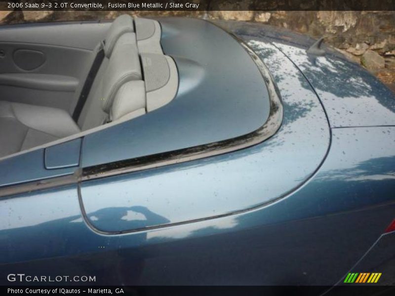 Fusion Blue Metallic / Slate Gray 2006 Saab 9-3 2.0T Convertible