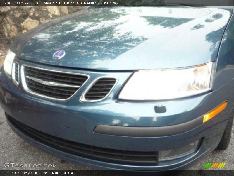 Fusion Blue Metallic / Slate Gray 2006 Saab 9-3 2.0T Convertible