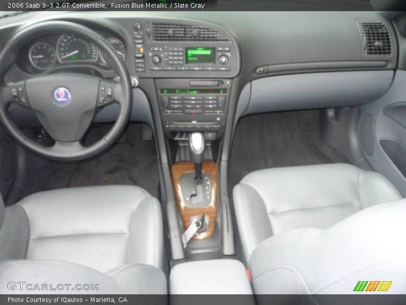 Fusion Blue Metallic / Slate Gray 2006 Saab 9-3 2.0T Convertible