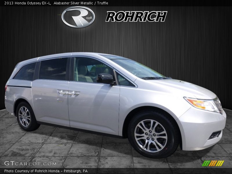 Alabaster Silver Metallic / Truffle 2013 Honda Odyssey EX-L