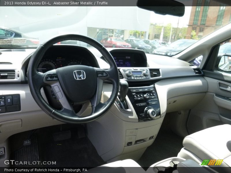 Alabaster Silver Metallic / Truffle 2013 Honda Odyssey EX-L