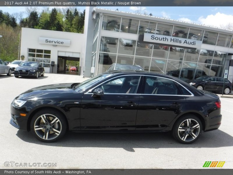 Mythos Black Metallic / Nougat Brown 2017 Audi A4 2.0T Premium Plus quattro