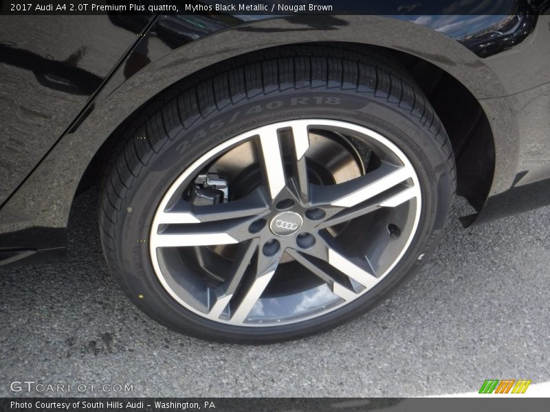 Mythos Black Metallic / Nougat Brown 2017 Audi A4 2.0T Premium Plus quattro