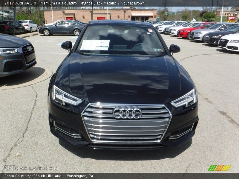Mythos Black Metallic / Nougat Brown 2017 Audi A4 2.0T Premium Plus quattro