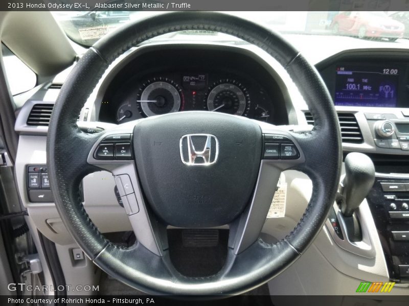 Alabaster Silver Metallic / Truffle 2013 Honda Odyssey EX-L