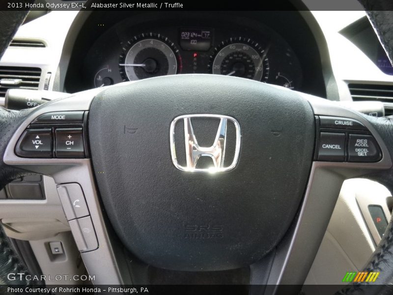 Alabaster Silver Metallic / Truffle 2013 Honda Odyssey EX-L