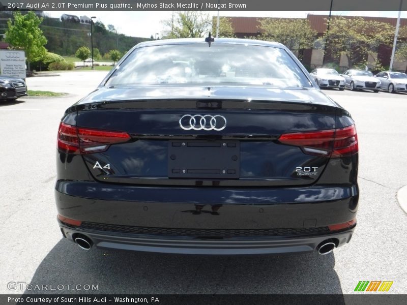 Mythos Black Metallic / Nougat Brown 2017 Audi A4 2.0T Premium Plus quattro