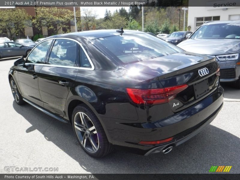 Mythos Black Metallic / Nougat Brown 2017 Audi A4 2.0T Premium Plus quattro