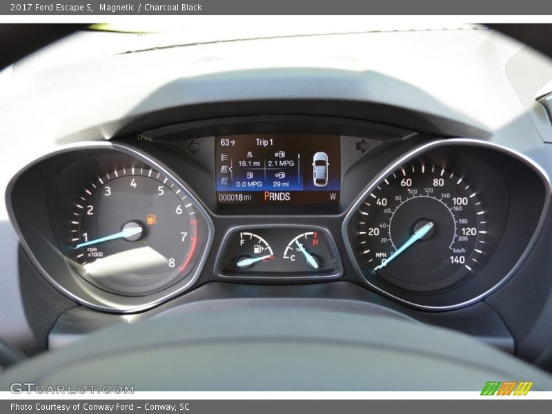 Magnetic / Charcoal Black 2017 Ford Escape S
