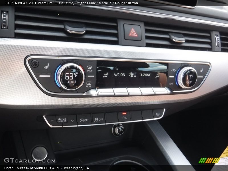 Mythos Black Metallic / Nougat Brown 2017 Audi A4 2.0T Premium Plus quattro