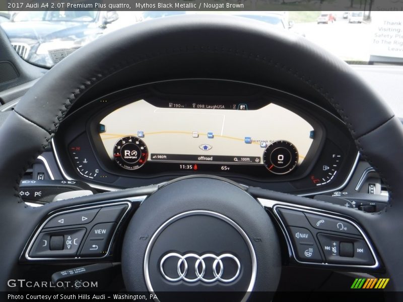 Mythos Black Metallic / Nougat Brown 2017 Audi A4 2.0T Premium Plus quattro