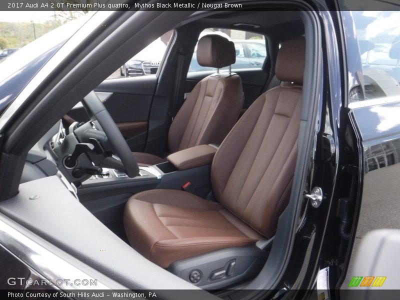 Mythos Black Metallic / Nougat Brown 2017 Audi A4 2.0T Premium Plus quattro