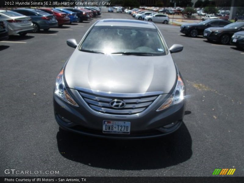 Harbor Gray Metallic / Gray 2012 Hyundai Sonata SE 2.0T