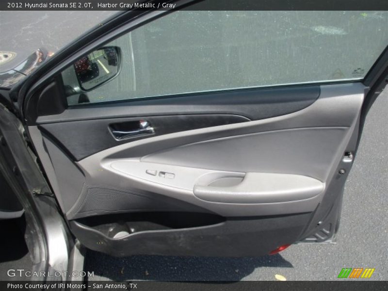 Harbor Gray Metallic / Gray 2012 Hyundai Sonata SE 2.0T