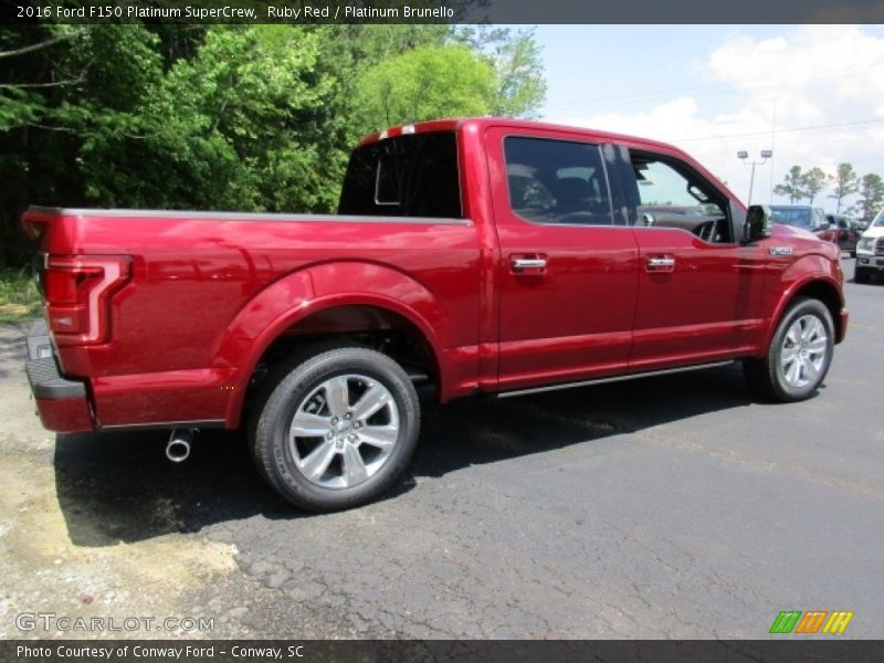Ruby Red / Platinum Brunello 2016 Ford F150 Platinum SuperCrew