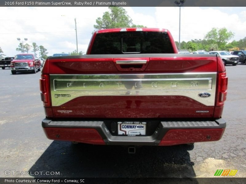 Ruby Red / Platinum Brunello 2016 Ford F150 Platinum SuperCrew