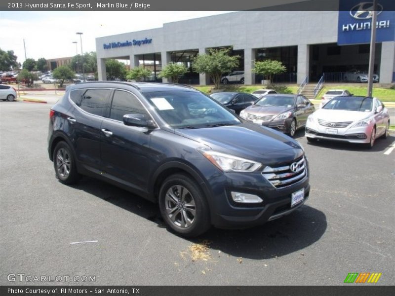 Marlin Blue / Beige 2013 Hyundai Santa Fe Sport