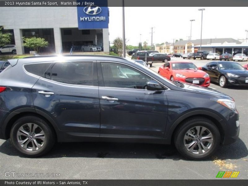 Marlin Blue / Beige 2013 Hyundai Santa Fe Sport