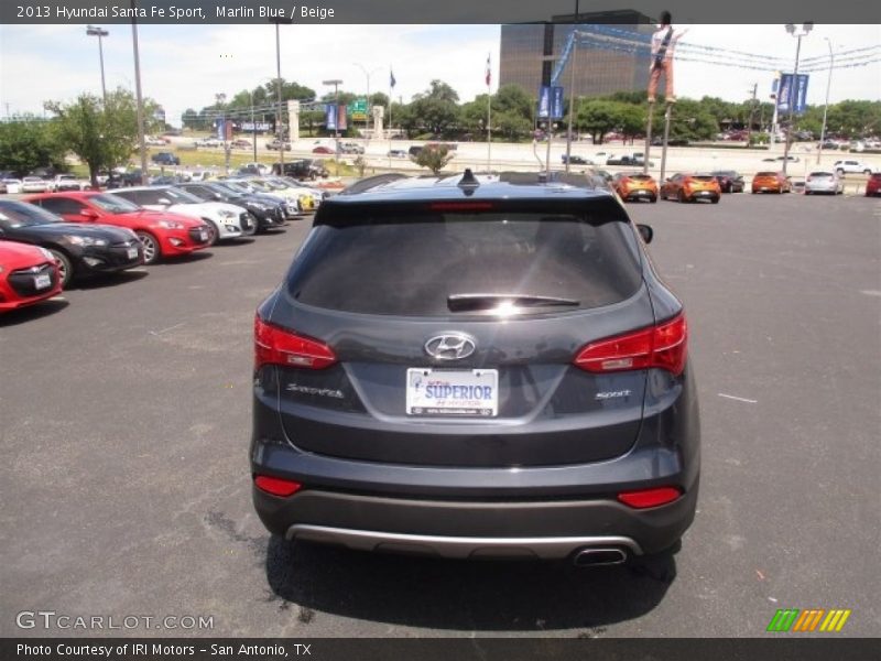 Marlin Blue / Beige 2013 Hyundai Santa Fe Sport