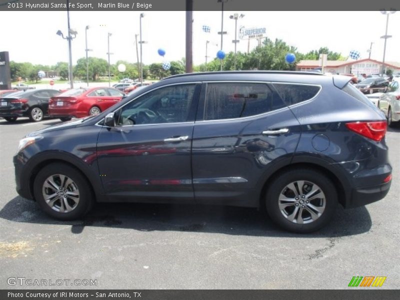 Marlin Blue / Beige 2013 Hyundai Santa Fe Sport