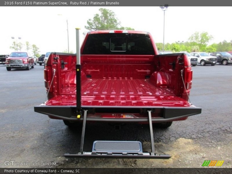 Ruby Red / Platinum Brunello 2016 Ford F150 Platinum SuperCrew