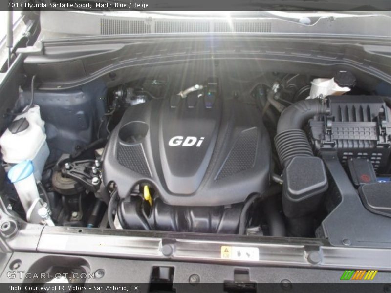 Marlin Blue / Beige 2013 Hyundai Santa Fe Sport