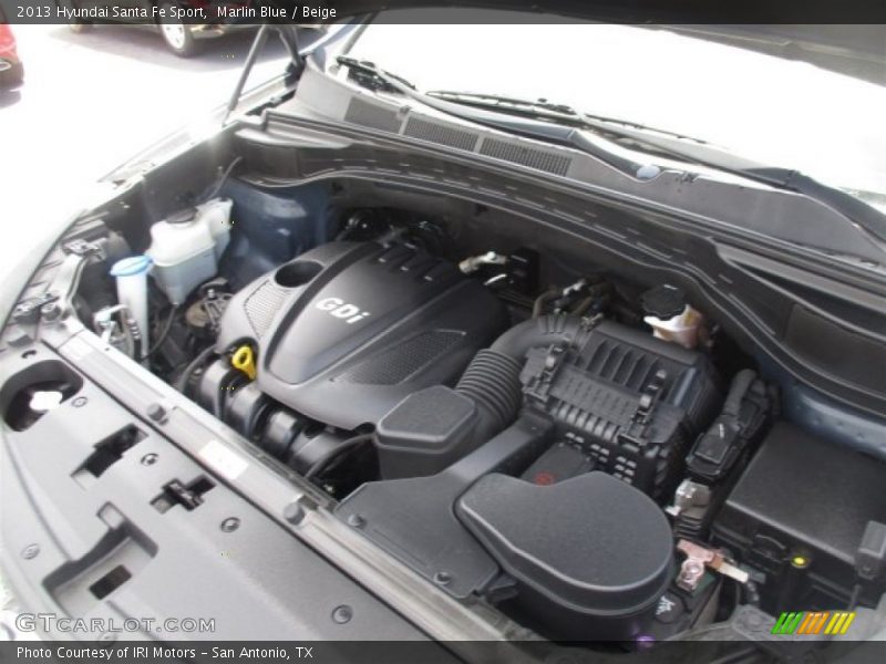 Marlin Blue / Beige 2013 Hyundai Santa Fe Sport