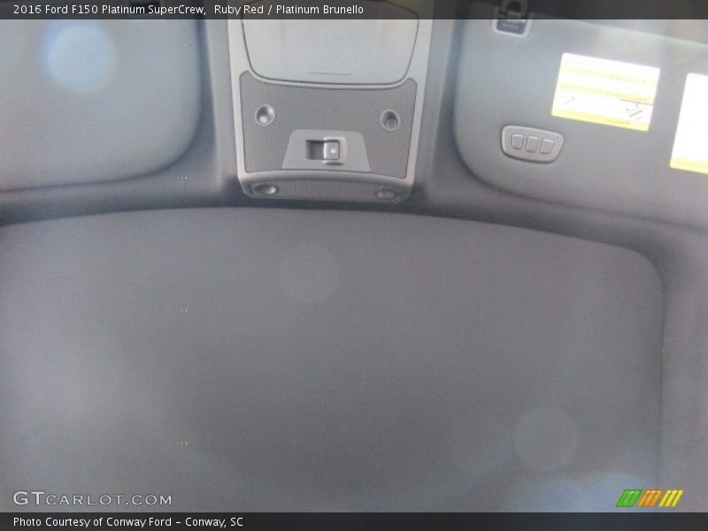 Ruby Red / Platinum Brunello 2016 Ford F150 Platinum SuperCrew