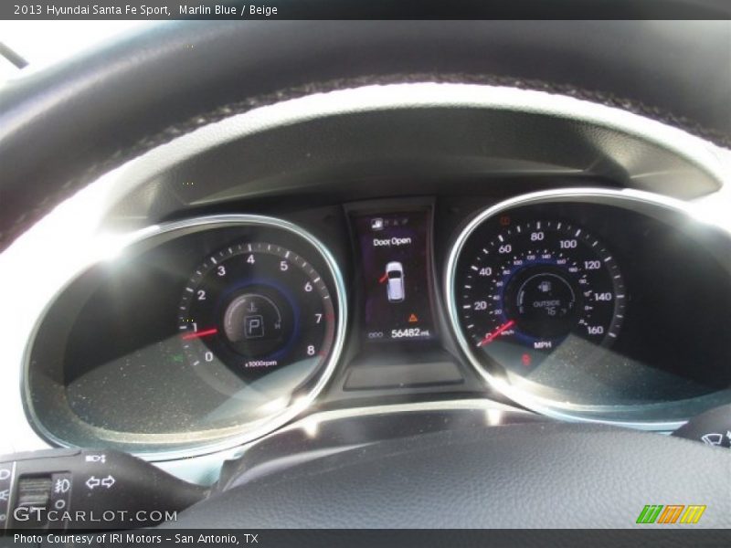Marlin Blue / Beige 2013 Hyundai Santa Fe Sport