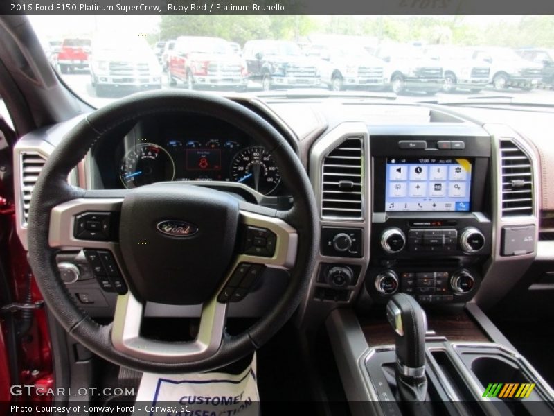 Ruby Red / Platinum Brunello 2016 Ford F150 Platinum SuperCrew
