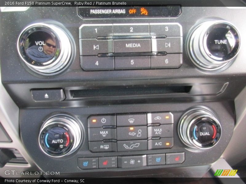 Ruby Red / Platinum Brunello 2016 Ford F150 Platinum SuperCrew