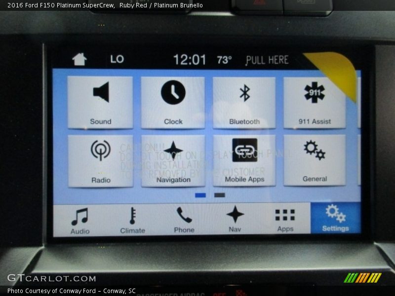 Ruby Red / Platinum Brunello 2016 Ford F150 Platinum SuperCrew