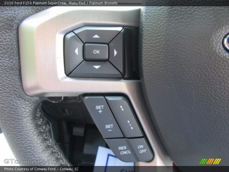Ruby Red / Platinum Brunello 2016 Ford F150 Platinum SuperCrew