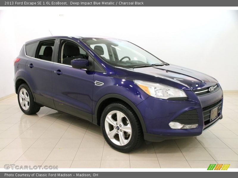 Deep Impact Blue Metallic / Charcoal Black 2013 Ford Escape SE 1.6L EcoBoost