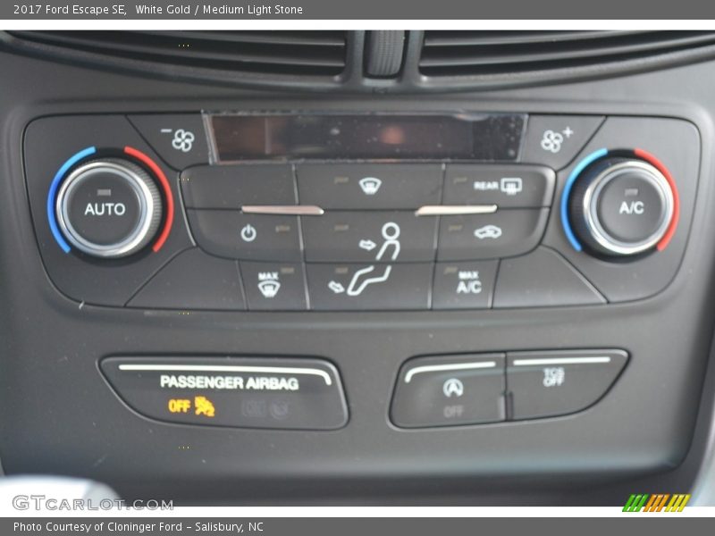 White Gold / Medium Light Stone 2017 Ford Escape SE