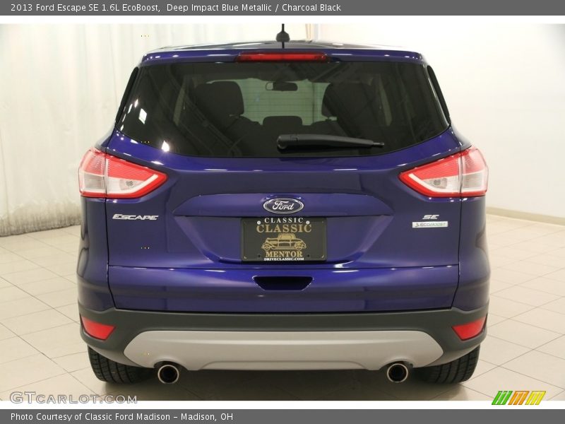 Deep Impact Blue Metallic / Charcoal Black 2013 Ford Escape SE 1.6L EcoBoost