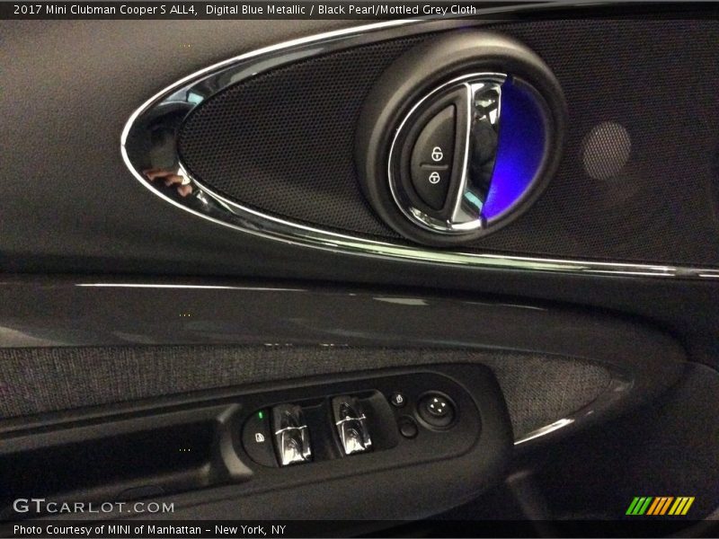 Digital Blue Metallic / Black Pearl/Mottled Grey Cloth 2017 Mini Clubman Cooper S ALL4