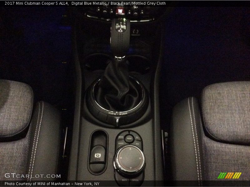 Digital Blue Metallic / Black Pearl/Mottled Grey Cloth 2017 Mini Clubman Cooper S ALL4