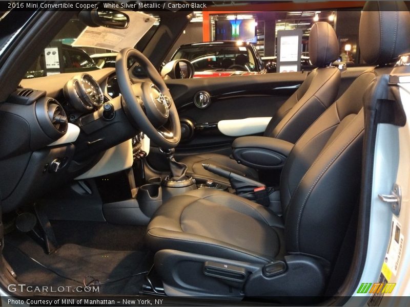 White Silver Metallic / Carbon Black 2016 Mini Convertible Cooper