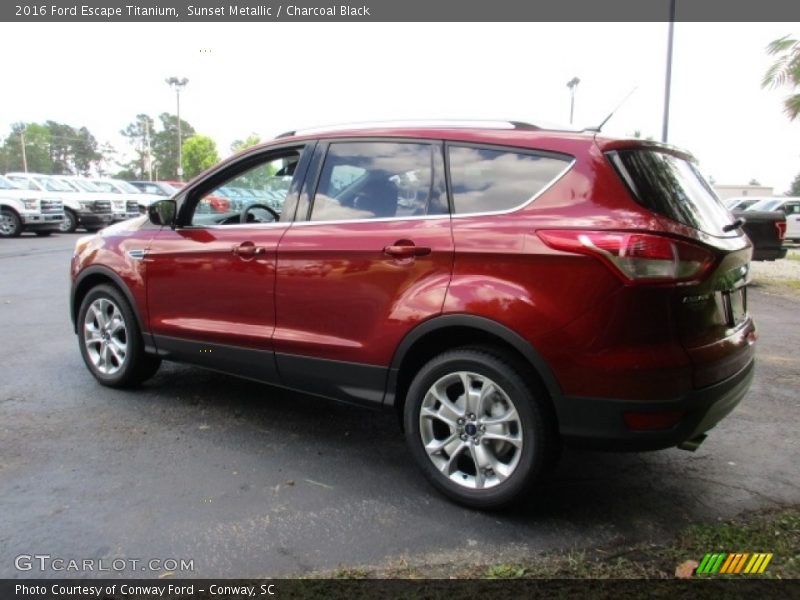 Sunset Metallic / Charcoal Black 2016 Ford Escape Titanium