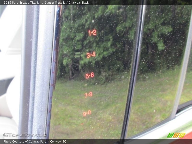 Sunset Metallic / Charcoal Black 2016 Ford Escape Titanium